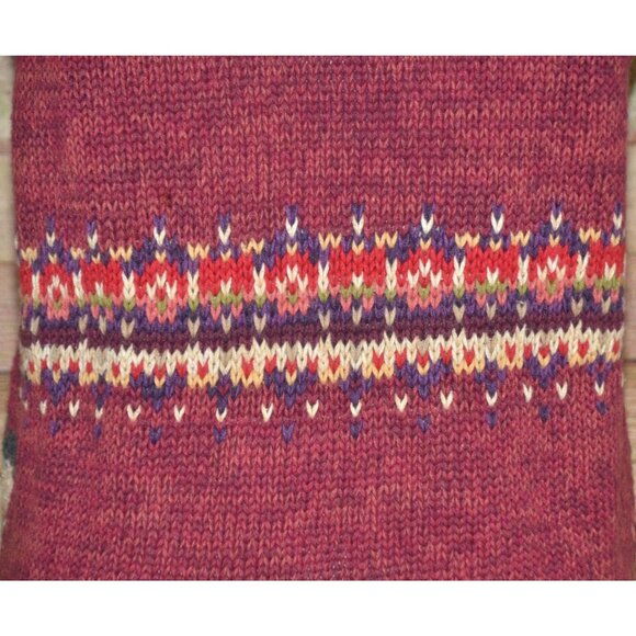 Vintage Heirloom Collectibles Size M Button Up Cardigan Vest Sweater Fall Scene - Picture 12 of 14